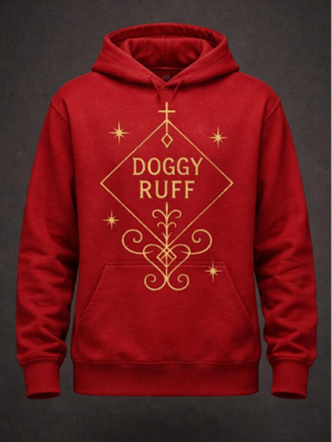 Red Hoodie Doggy Ruff – Big Veve
