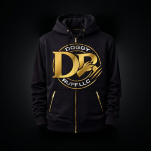 Black Hoodies Doggy Ruff (Big Logo)